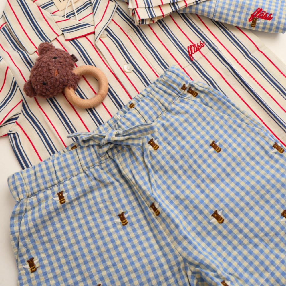 Køb Flöss Bee Gingham Oliver Shorts