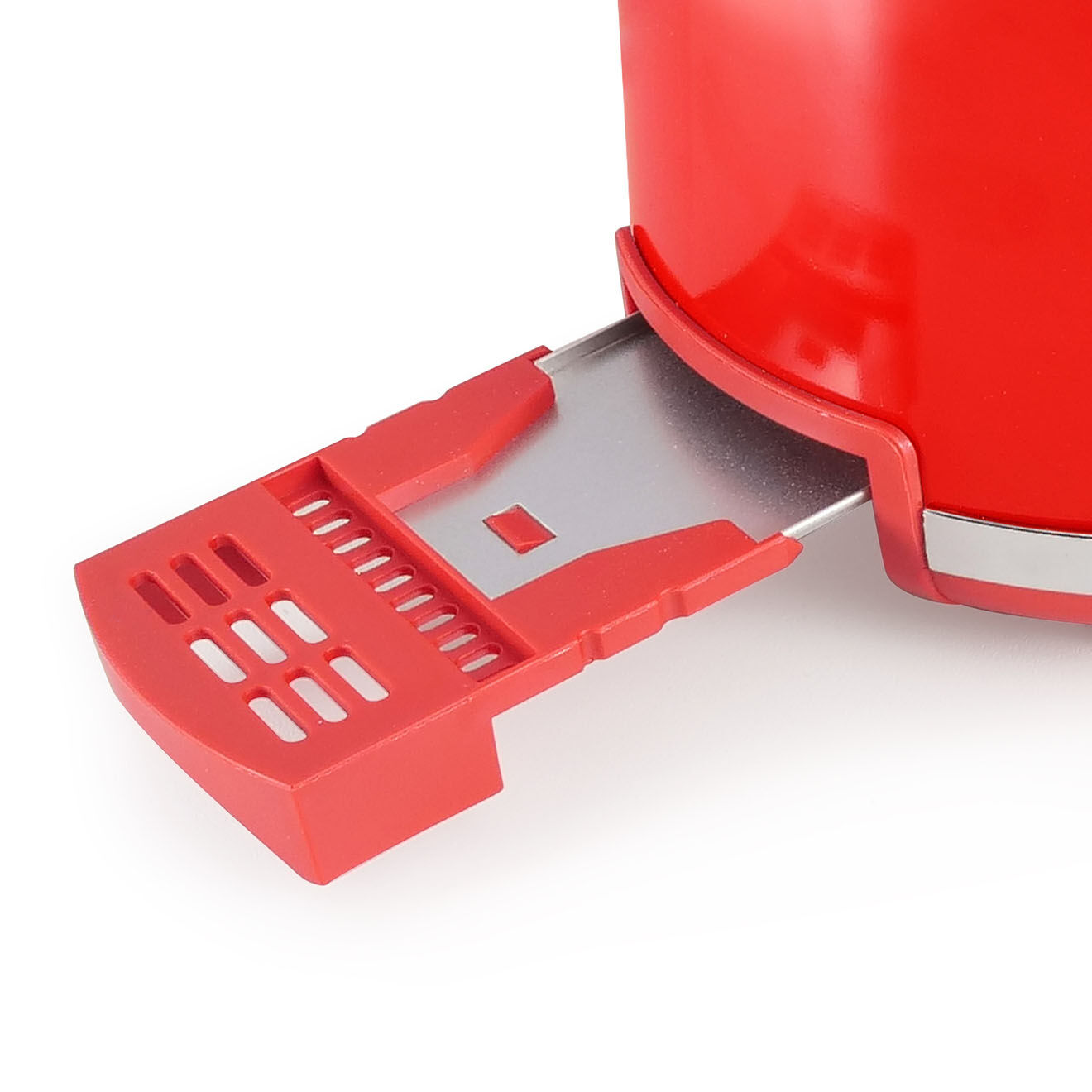 Kitchencook Grille-pain Style rétro rouge - 46.6x35.6x47.6 cm