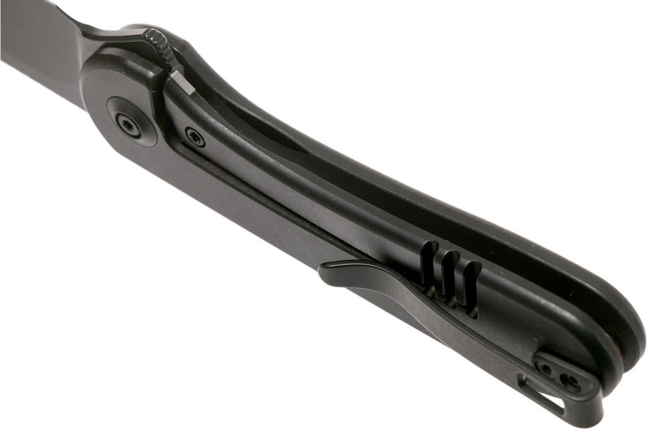 WE Knife Elementum WE18062X-3 Blackwashed, Black Titanium zakmes