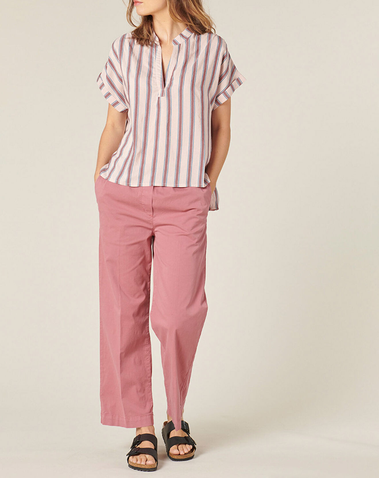 Harris Wilson Top Daeli rayé rose