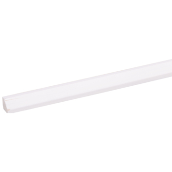 Binnenhoek lat grenen wit gegrond 11x11 mm 270 cm