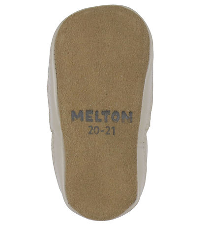 Melton Leder-Krabbelschuhe - Schmetterling - Oxford Tan