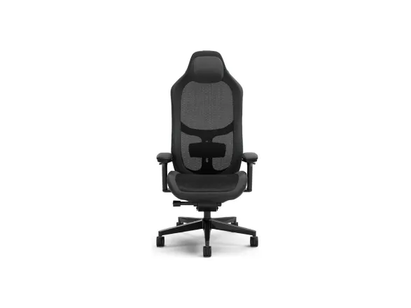 Fractal Design Refine - Spillestol - ergonomisk - lænestol - armstøtter - T-formet - vippe - glasfiberforstærket polypropylen/nylon - mørk