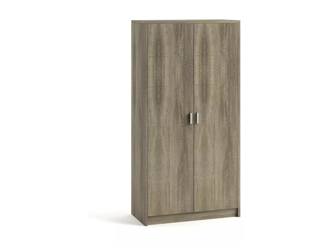 Armoire, collection TOLLY, 2 portes, 75x150 cm, coloris chêne sonoma