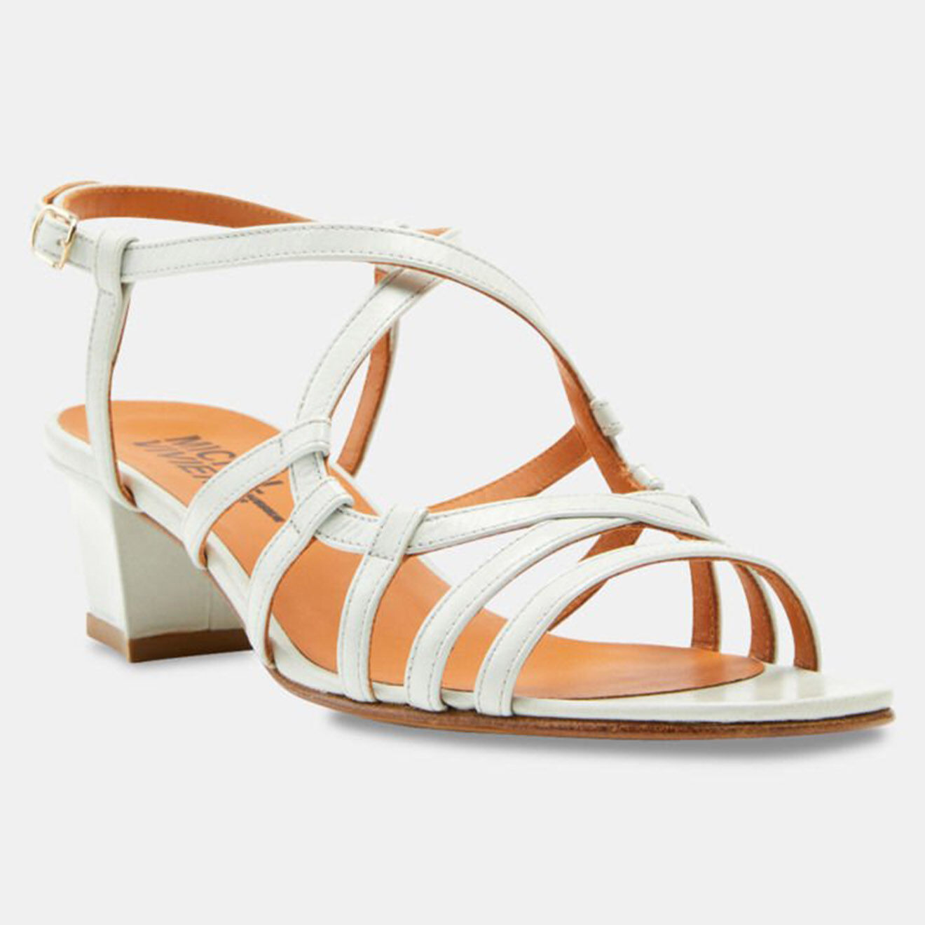 Michel Vivien Sandales en Cuir bleu pâle - Talon 5 cm