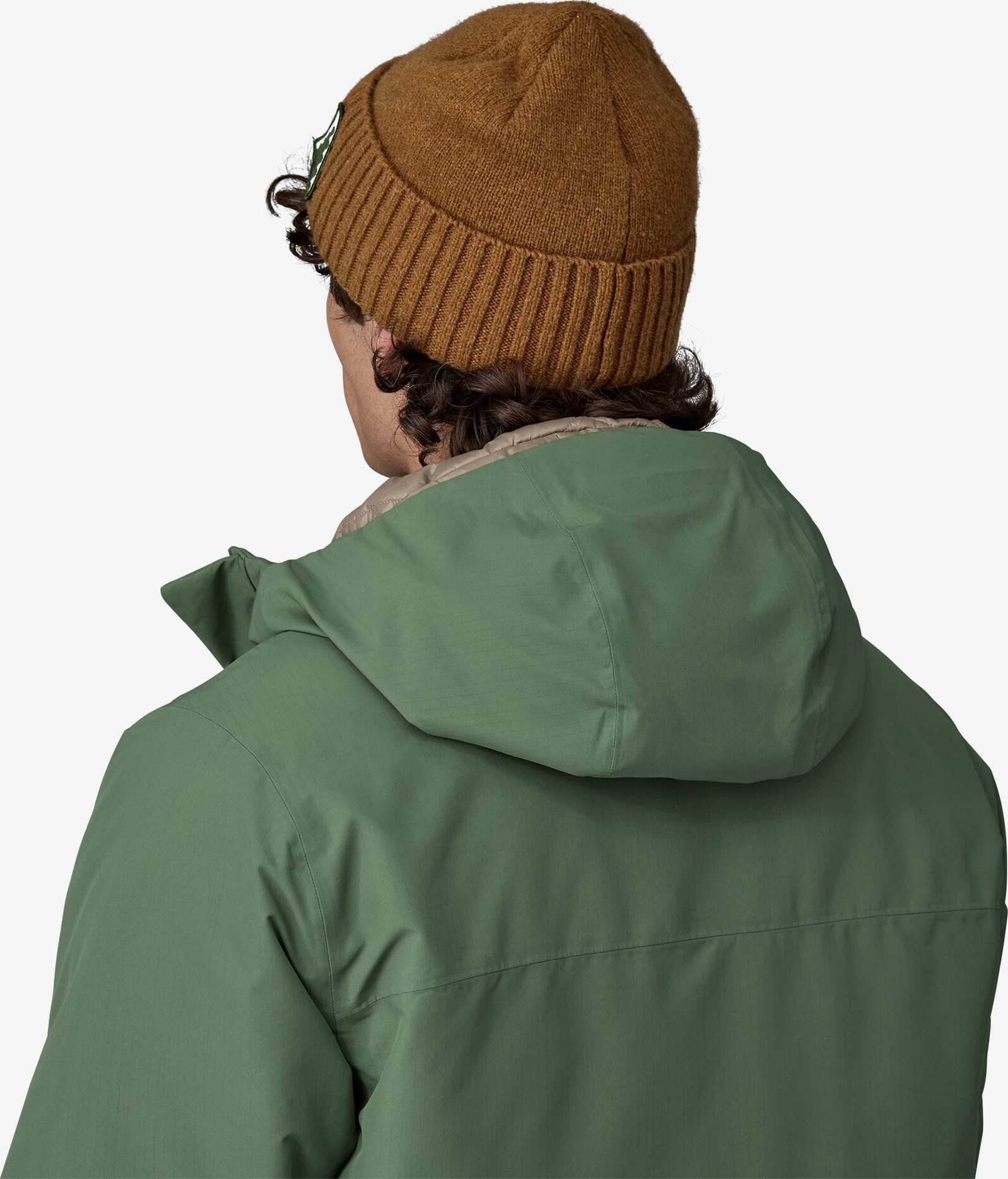 Brodeo Beanie Dawn Tracks Patch: Shelter Brown