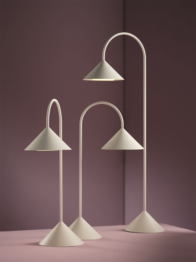 Frandsen Grasp Portable Table Lamp H47 Matt white