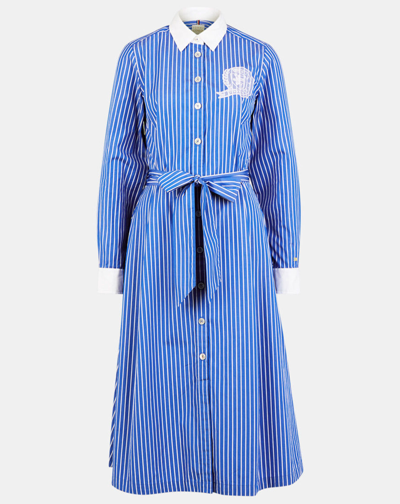 Tommy Hilfiger Robe chemise Icon rayée bleue