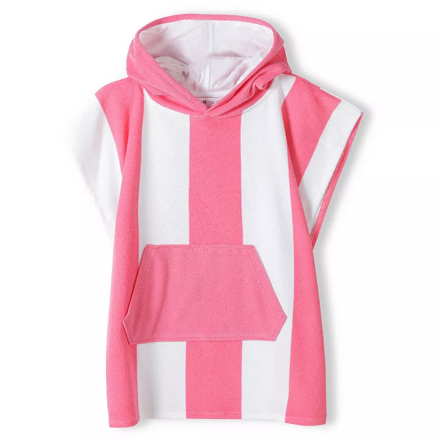 MINOTI Badeponcho RosaWeiß