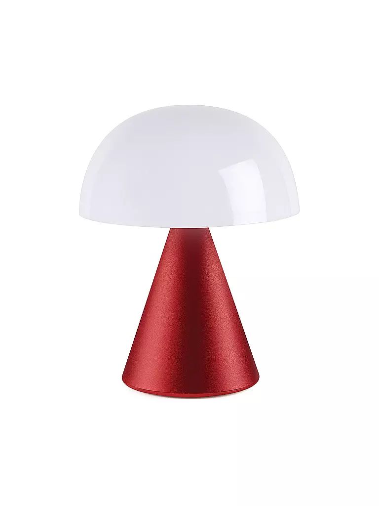 LEXON LED Lampe MINA L 17cm Dark Red dunkelrot