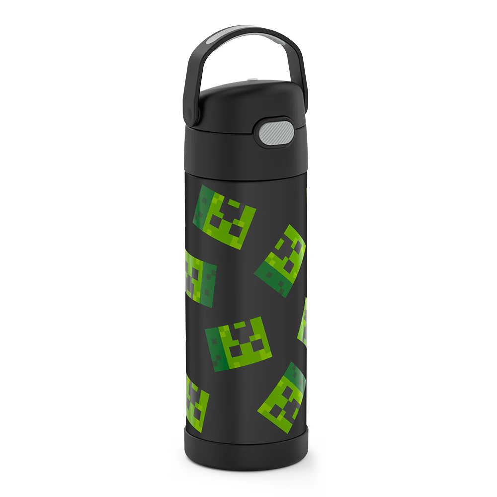 16oz FUNTAINER® WATER BOTTLE MINECRAFT