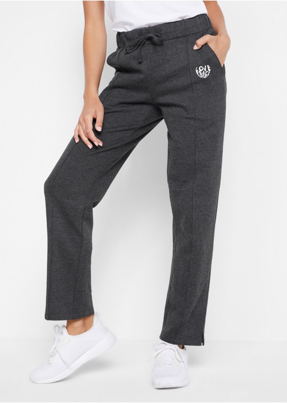 Pantalon de jogging en coton biologique, coupe droite