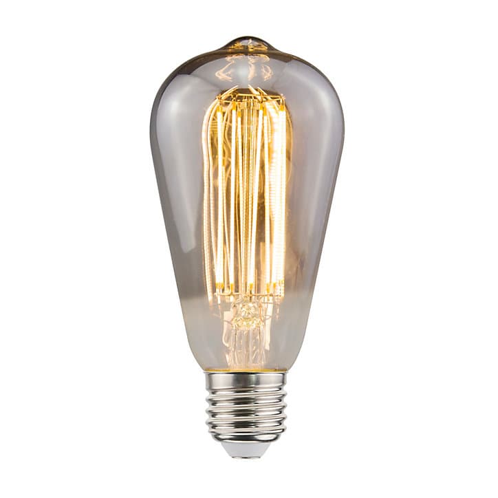 Ampoule LED E27 st64 à filament linéaire fumé blanc chaud Jacobsen