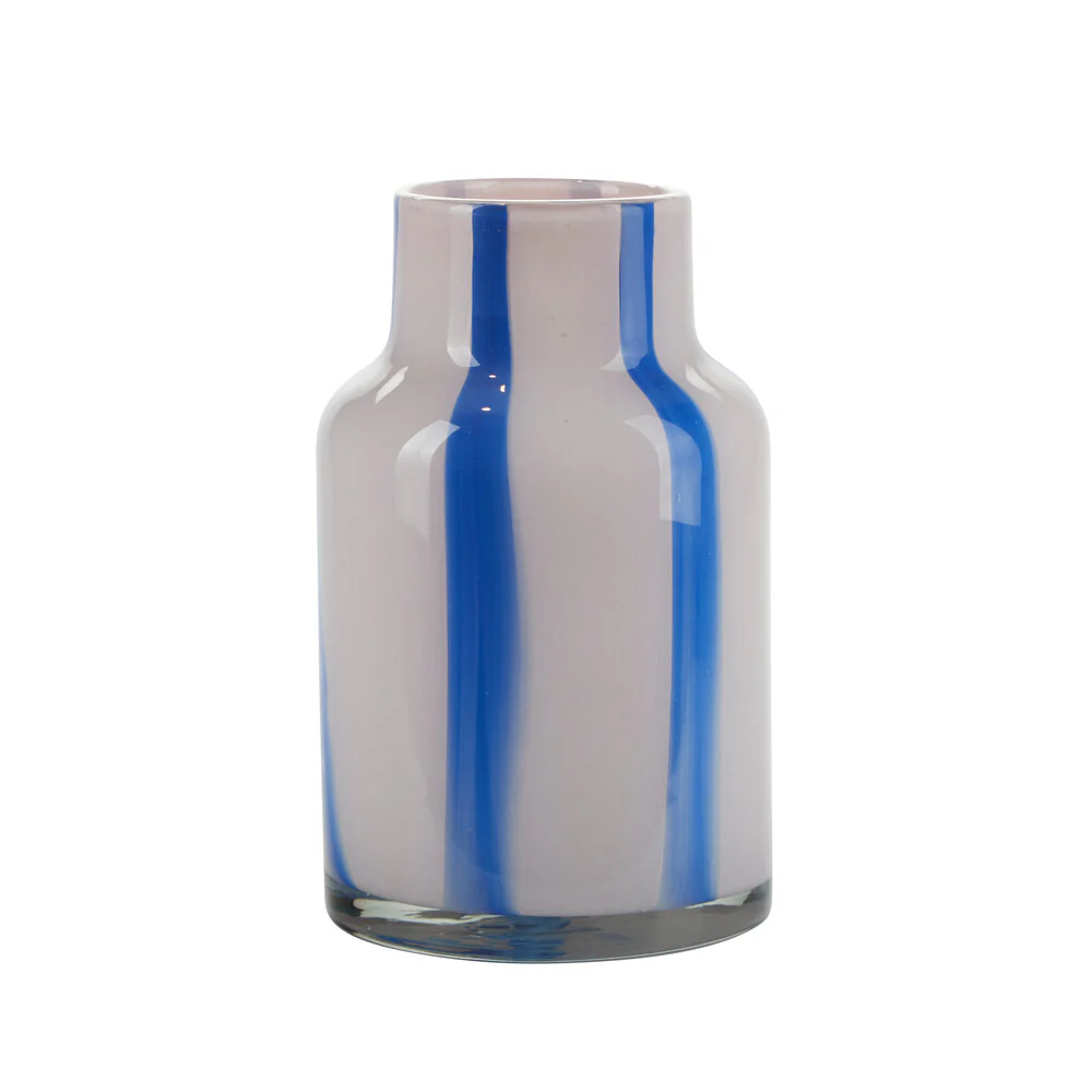 Bahne Interior  Classic colorful vase, rosa/blå - H24,5 cm