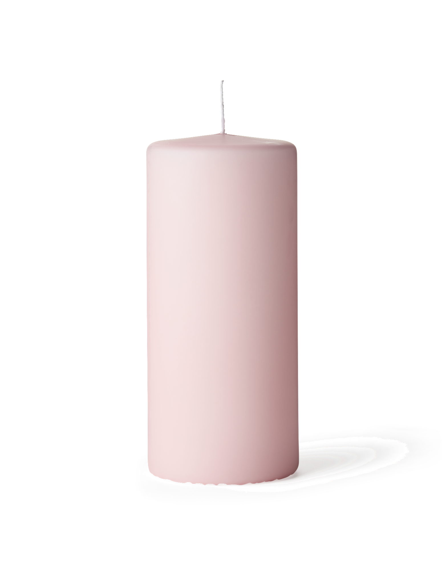 Bloklys 15 cm | Paraffin. 6,7 x 15 cm. | Dusty Rose