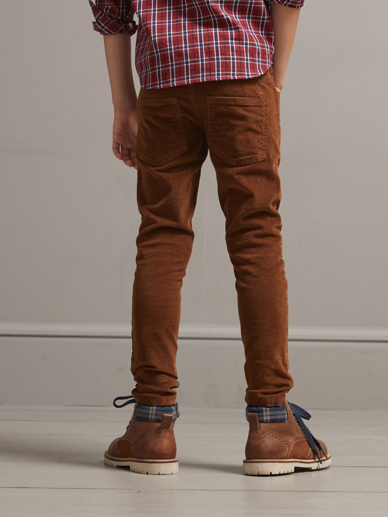 Slim en velours Garçon