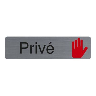 Exacompta - Plaque adhésive - 16,5 x 4,4 cm - Privé