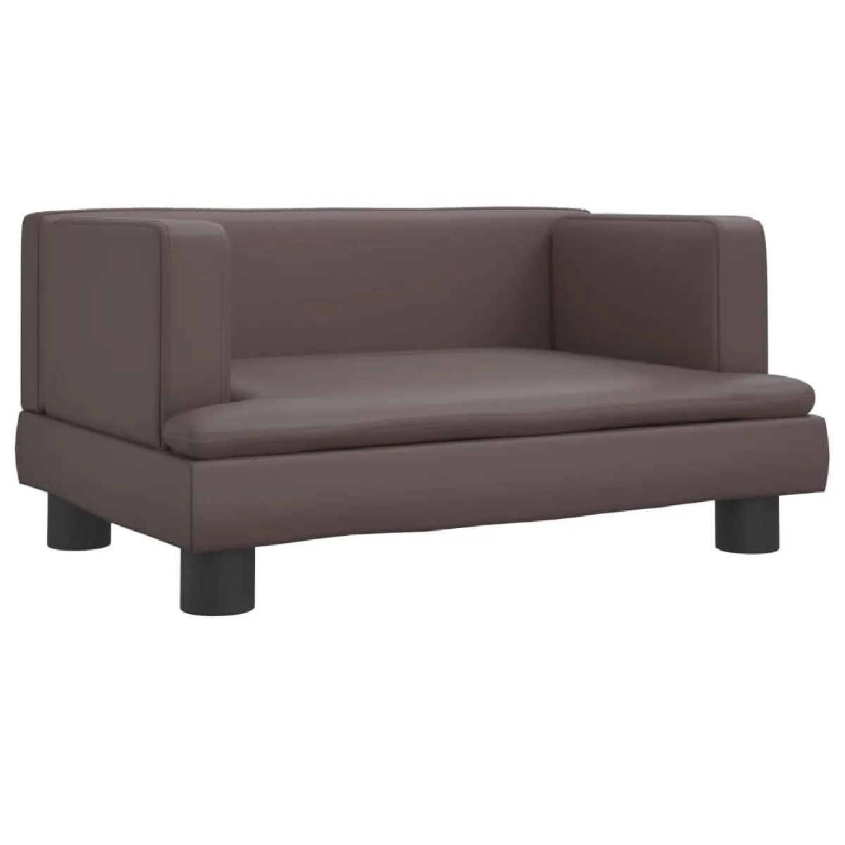 vidaXL Canapé pour enfants marron - 60x40x30 cm - Similicuir