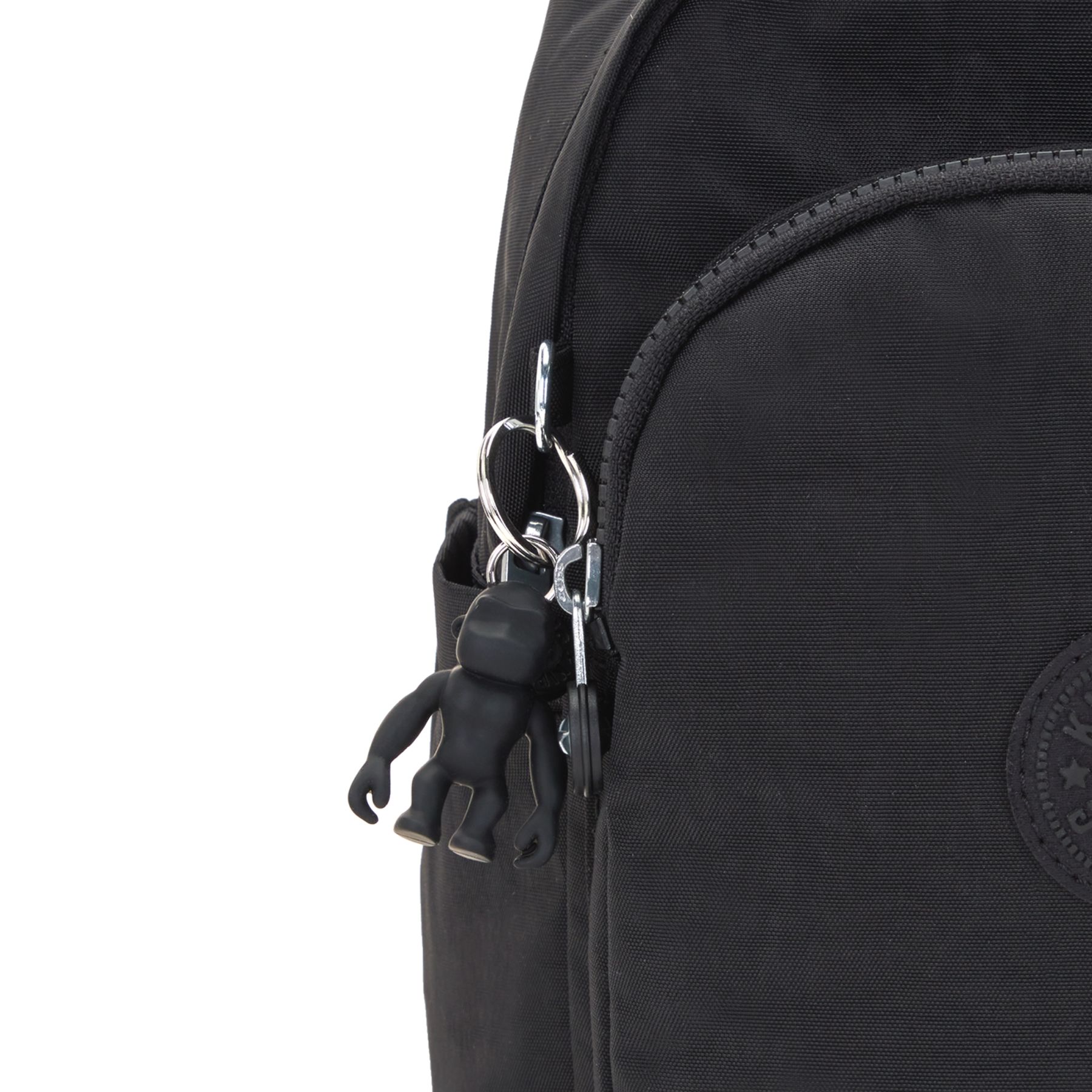 DELIA MINI Petit Sac à Dos avec Poche Frontale et Poignée Supérieure - Black Noir