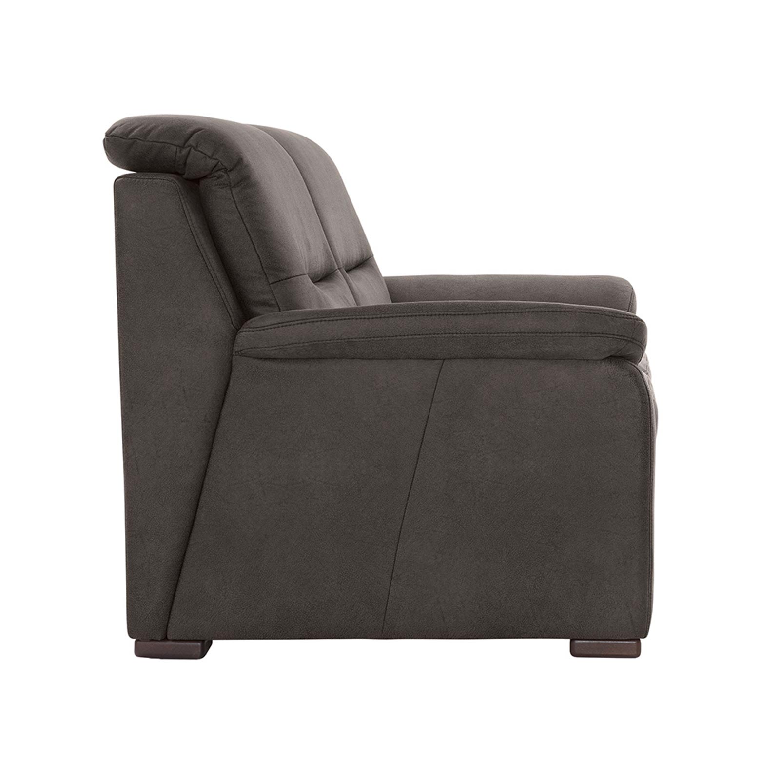 polsterpower 2-Sitzer-Sofa - Saddle anthrazit - Basismodell