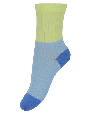 Melton Socken - Rib - Block Colour - Sunny Limette