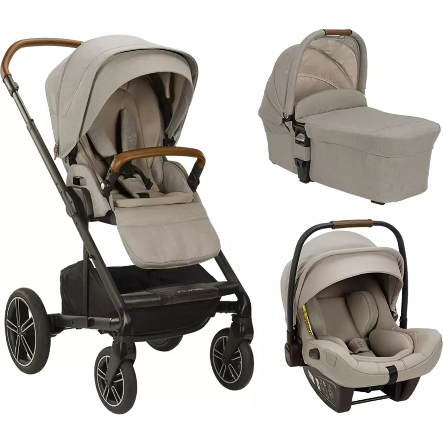 Nuna Kinderwagen MIXX next inkl. Babywanne & Babyschale PIPA next i-Size Hazelwood