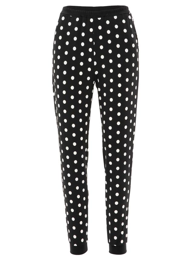 Loungehose mit Punkten