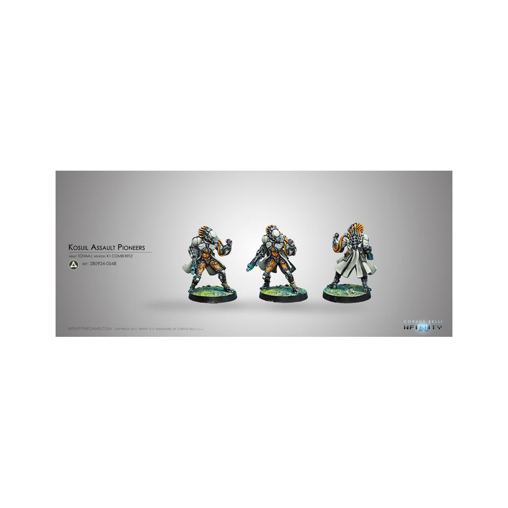 Infinity - Tohaa - Kosuil Assault Pioneers (K1 Combi Rifle)