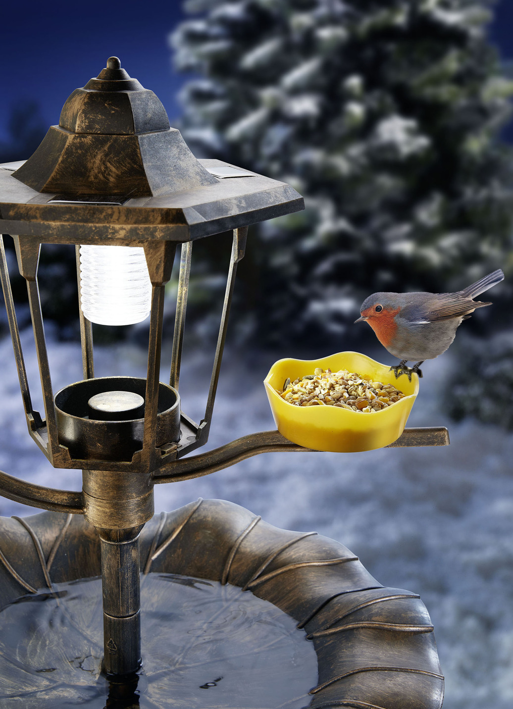 Solar-Vogelbad