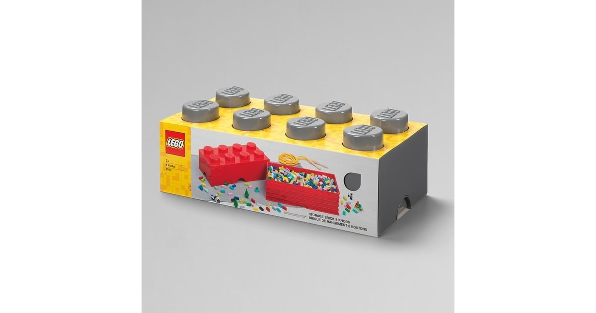 Room CopenhagenLEGO Storage Brick 8 Grijs opbergdoos  (Donkergrijs)