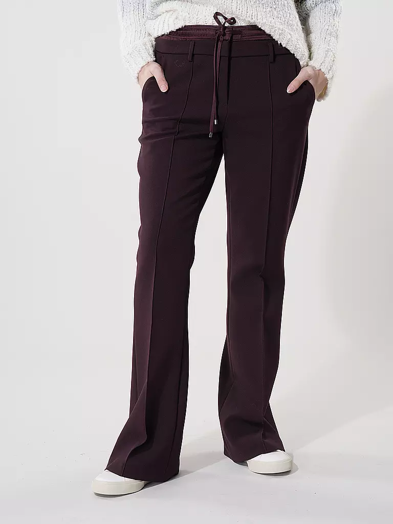 CAMBIO Marlenehose FAWN dunkelrot