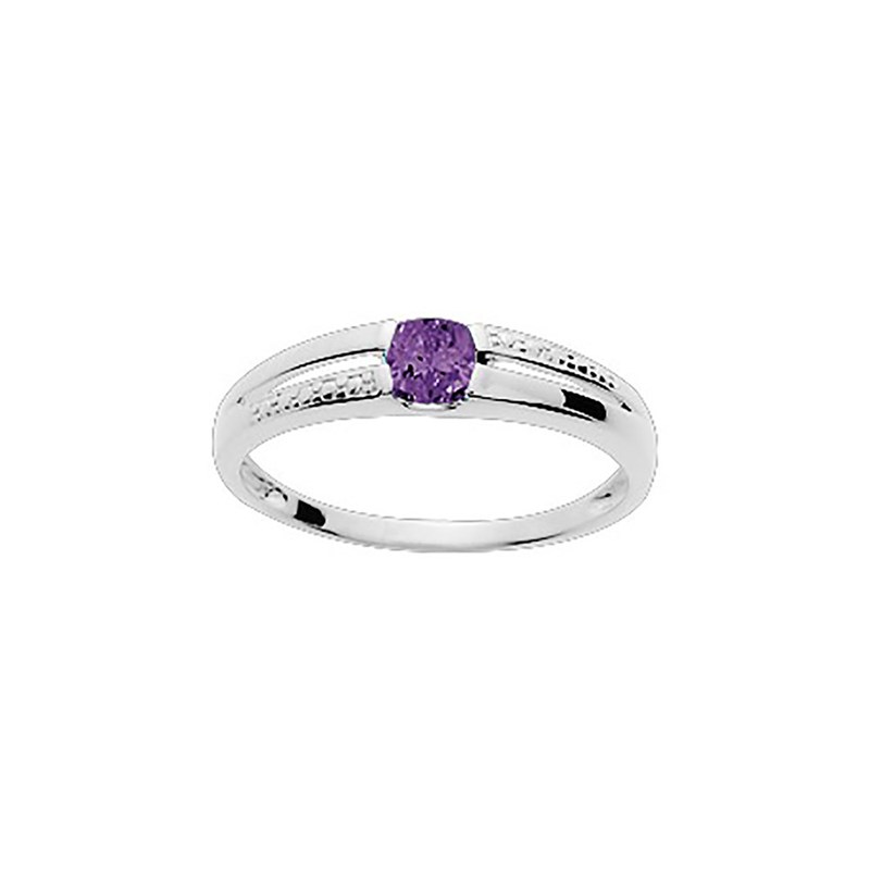 Bague Femme - améthyste - Or 18 Carats