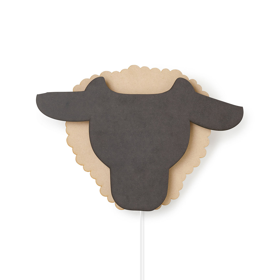 Schaap - Dieren wandlamp