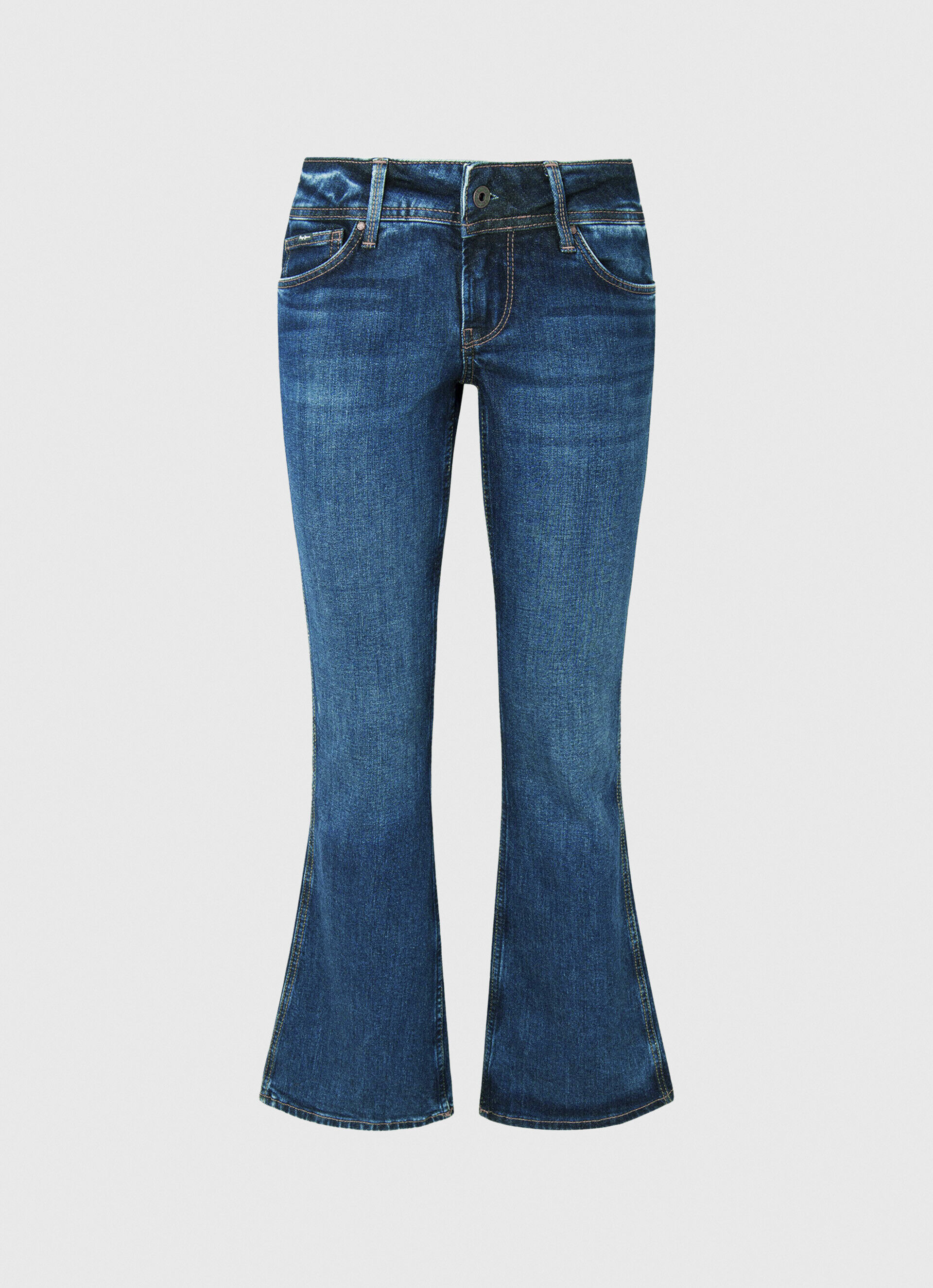 Calça jeans Pimlico, corte regular e cintura média - jeans
