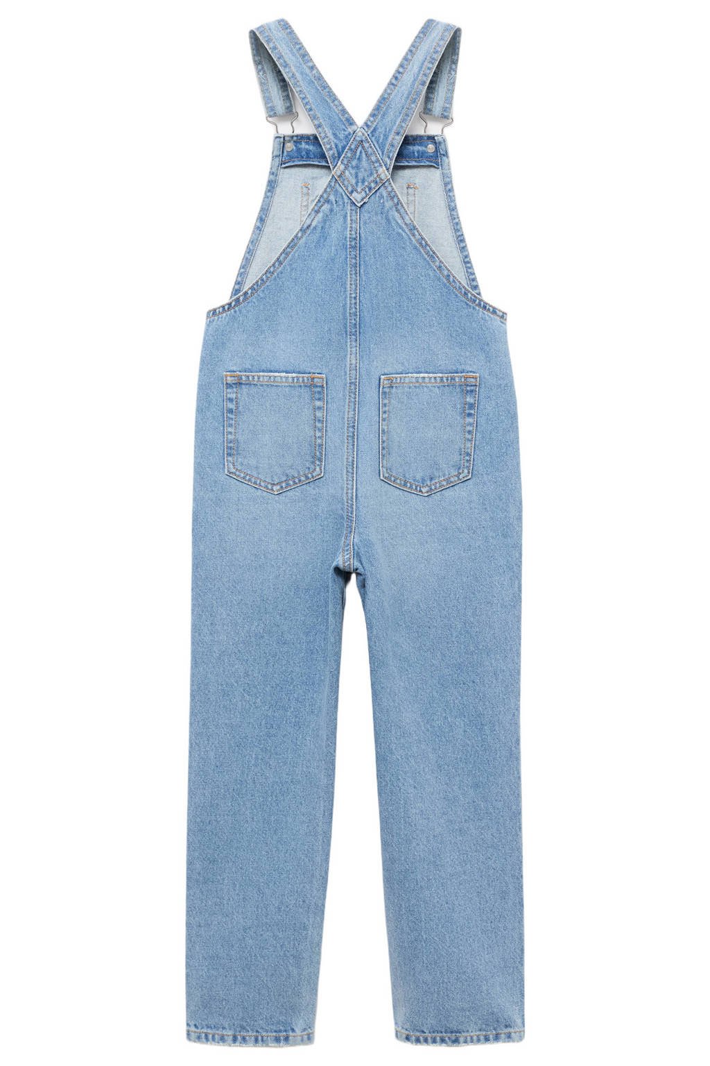 Mango Kids denim tuinbroek light blue denim