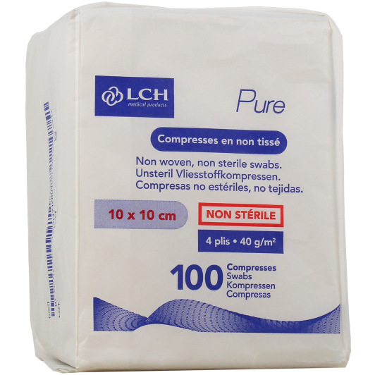 Compresses en Non Tissé Non Stériles LCH Pure