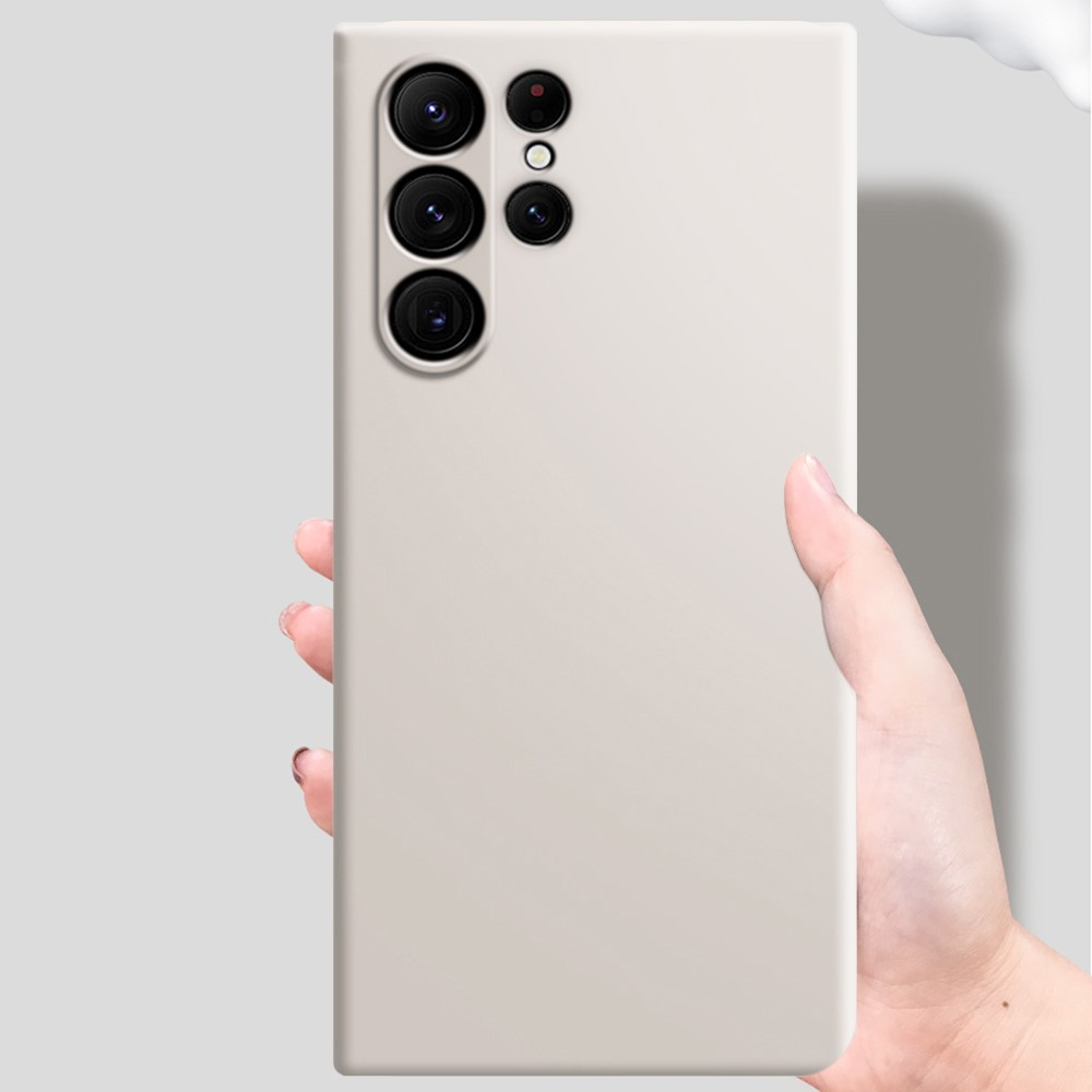 Samsung Galaxy S23 Ultra 5G Gummi Case Hülle mit Kameraschutz - Schwarz