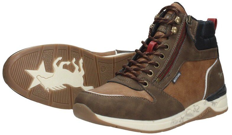 Mustang Veterschoenen Hoog cognac