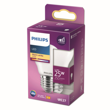 Philips LED kogel E27 25W mat niet dimbaar