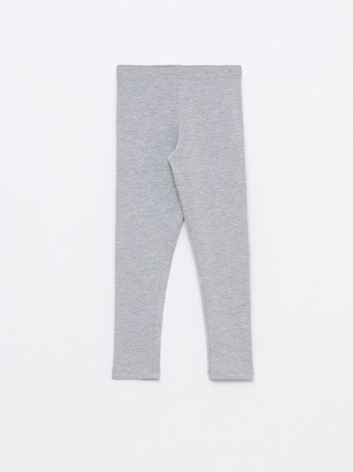 Conjunto de 2 leggings compridas básicas, lisas e estampadas - Rosa Claro