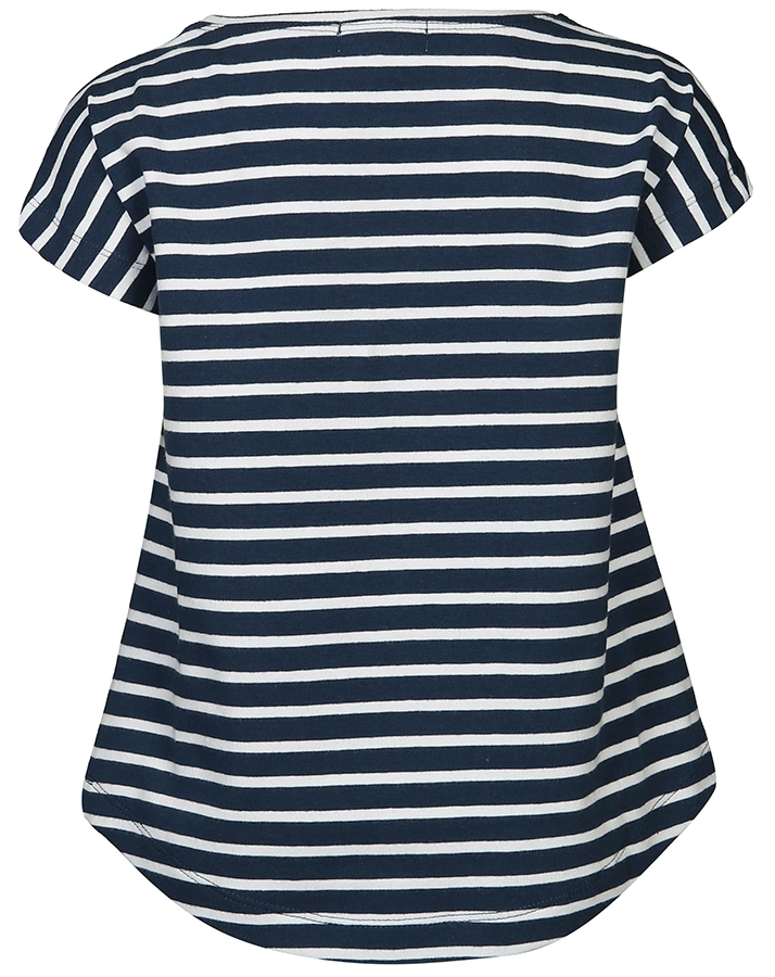 T-Shirt PUFFIN mit Pailletten gestreift in dunkelblau/weiß
