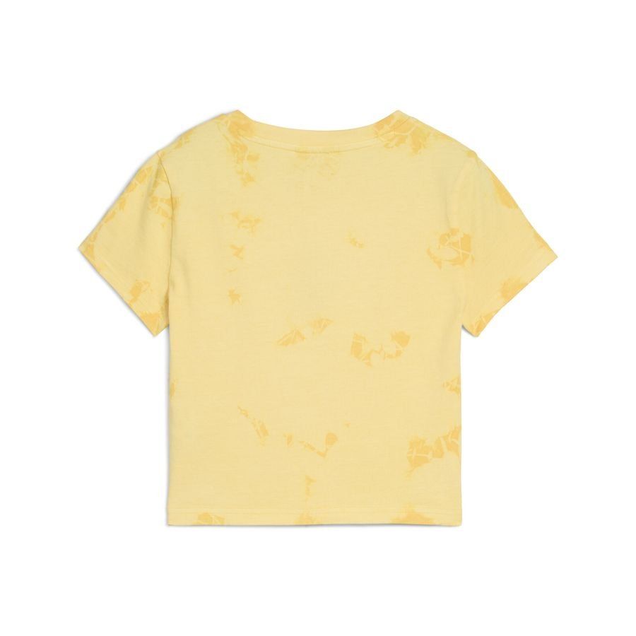 Puma WARDROBE ESS FLORAL PACK Kurzes figurbetontes T-Shirt mit Waschung und Grafik