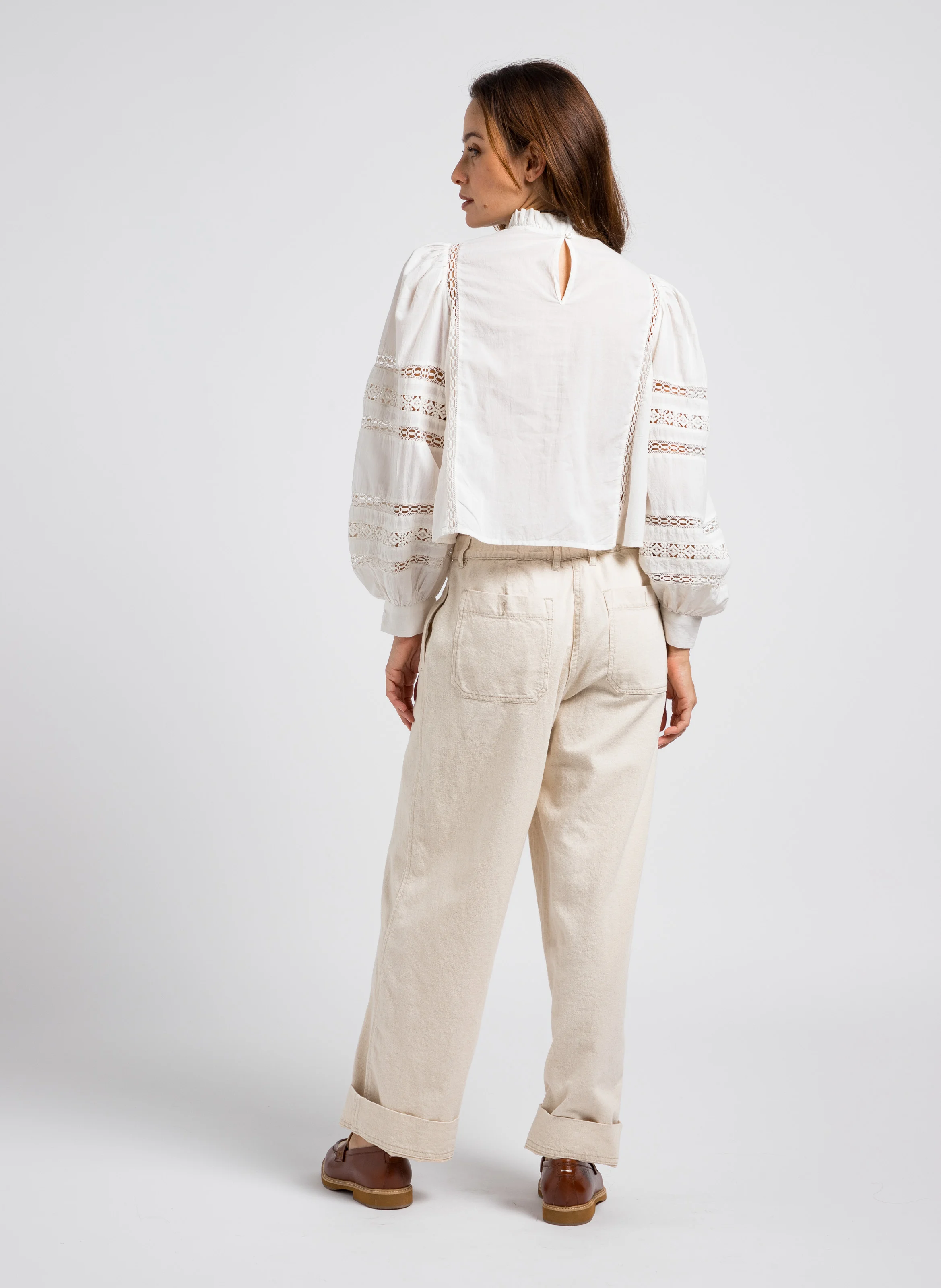 TOKYO - Top ajouré en coton | Blanc