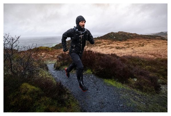 Veste trail imperméable Kiprun Rain 500 Noir