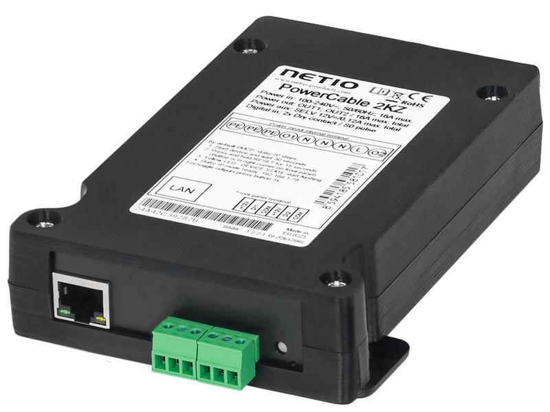 NETIO PDU PowerCable 2KZ 2x 230 V geschaltet Flaches PDU mit RJ45 Lan Schnittstelle