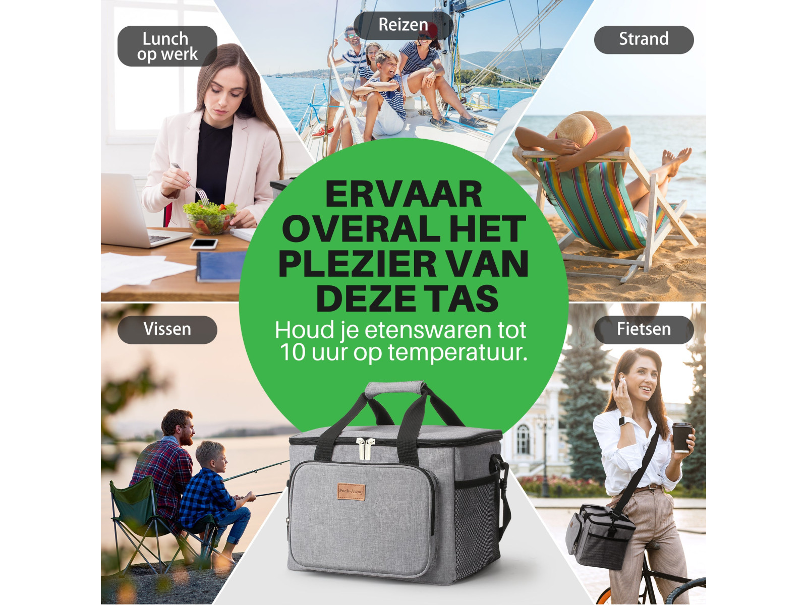 Packaway 15 liter koeltas - Grey