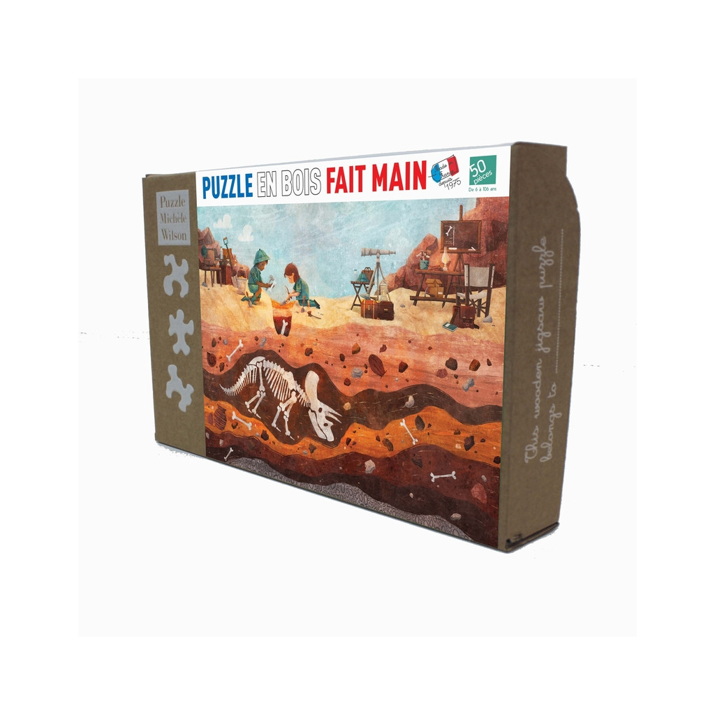 Puzzle - Fouille des Dinosaures - 50 pièces