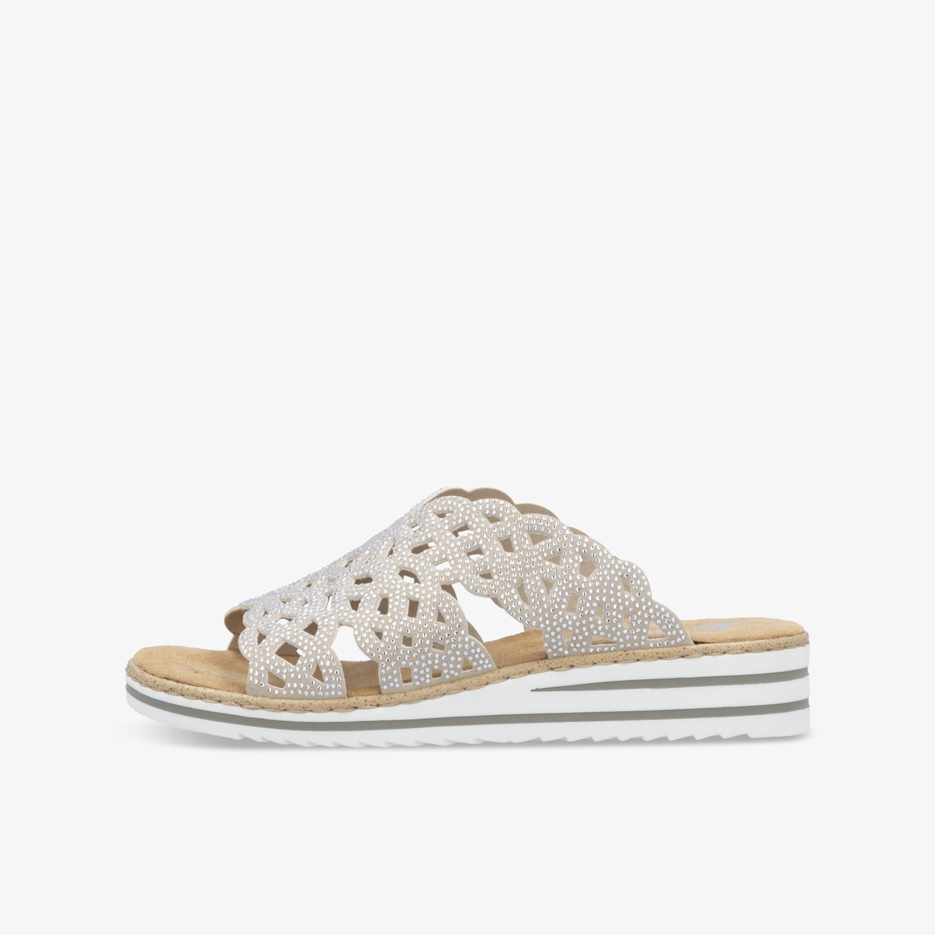 rieker Damen Pantoletten beige