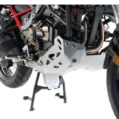 Sabot moteur SW-MOTECH ALUMINIUM - montage avec crashbar - Gris