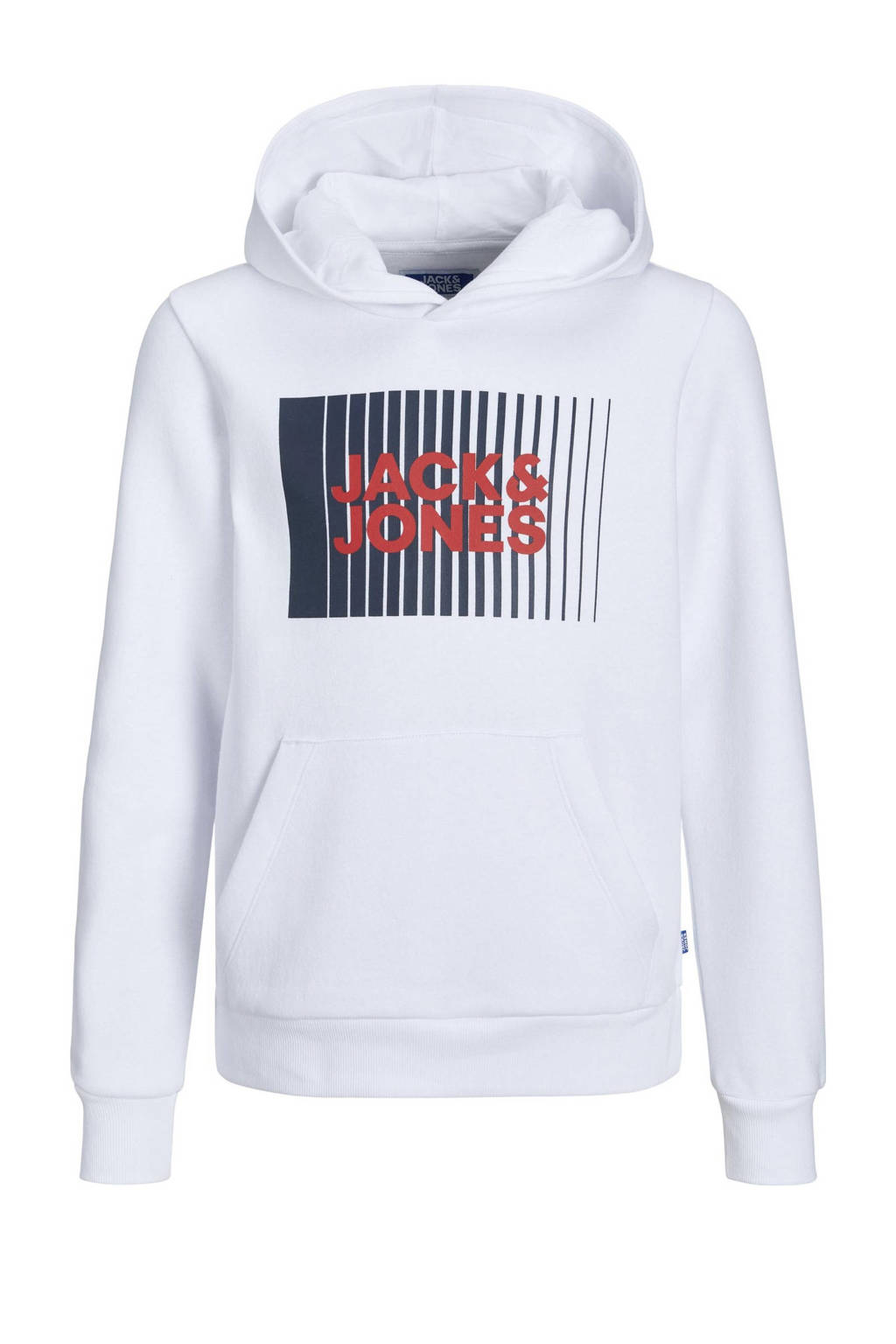 JACK & JONES hoodie JJECORP met logo wit
